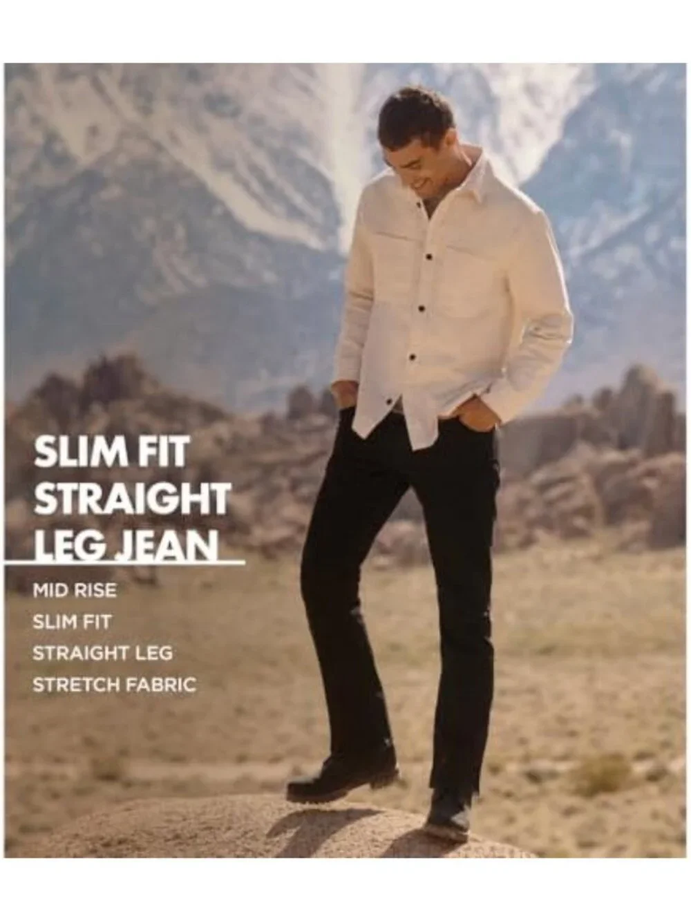 Slim Fit Straight Leg Jeans for Men | Casual Denim Pants | Versatile Everyday